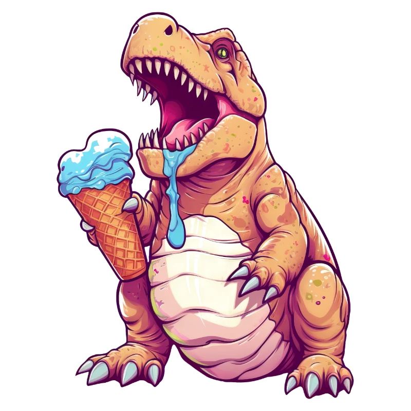 Eiscreme-Dino