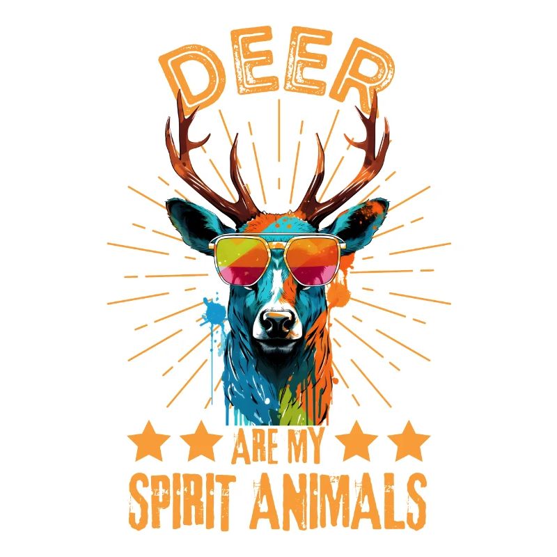 Deer with sunglasses