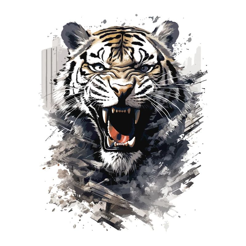Tiger, Tiger Head, Big Cat, Predator, Strong, Power