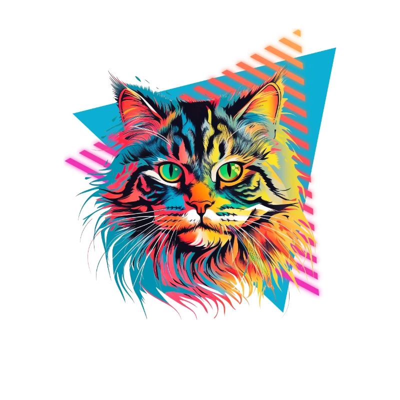 Siberian cat 80s style
