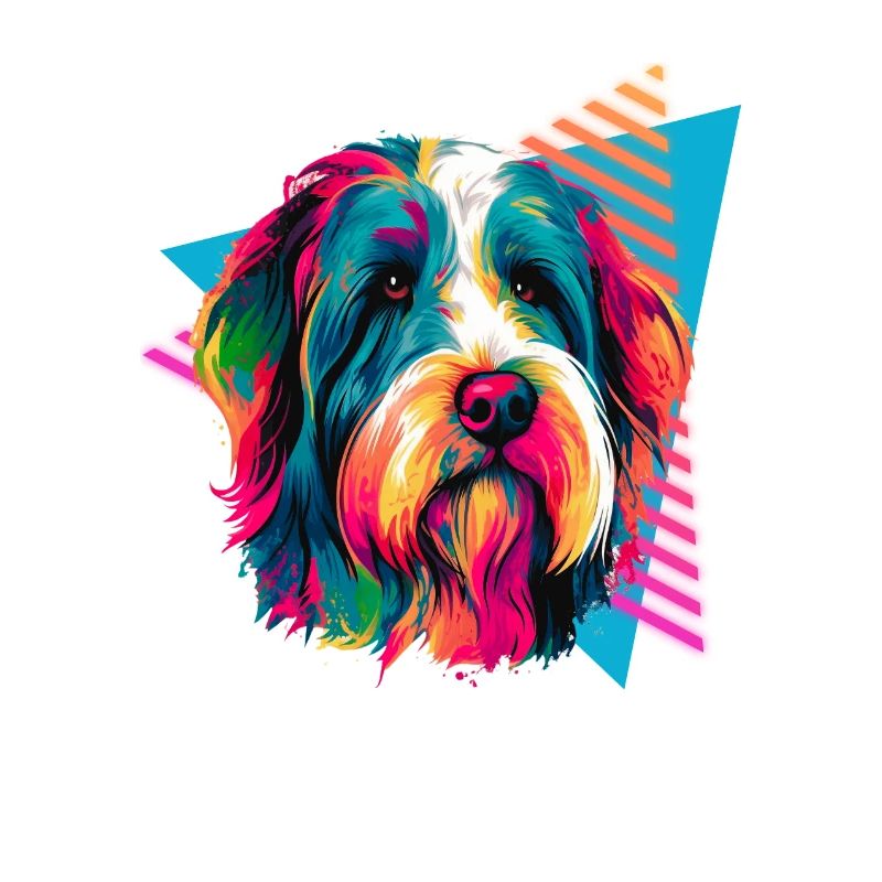 Bearded Collie 80s Style