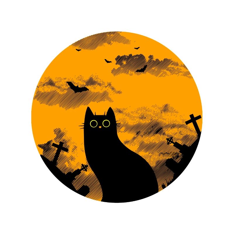 Le chat d'halloween