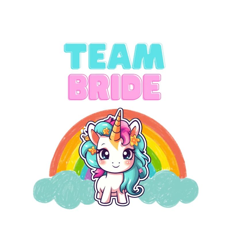Conception de licorne « Team Bride »
