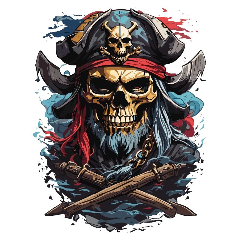Crâne de pirate : Tradition des pirates noirs
