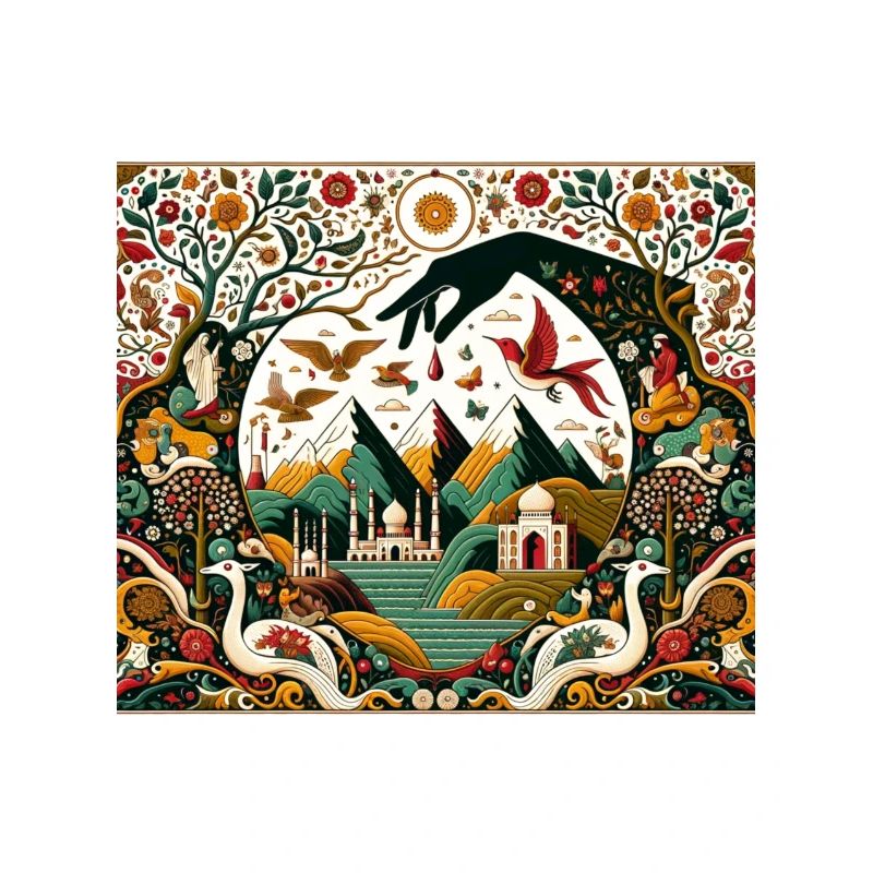 Trees, Mountains and Geometric Hand