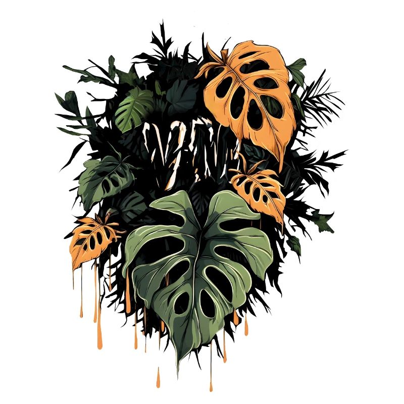 Dripping Monstera Leaves - by variegated.mind