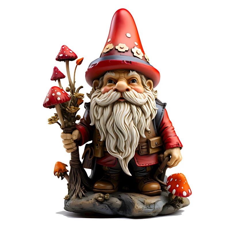 Gartenzwerg mit roter Mütze