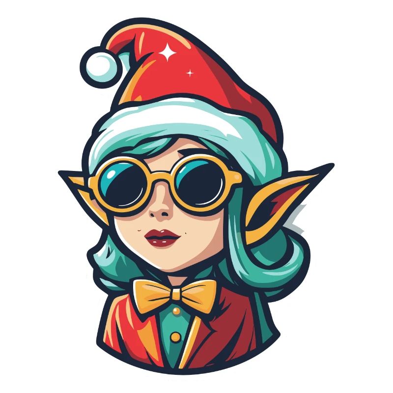 Elf Christmas Drawing