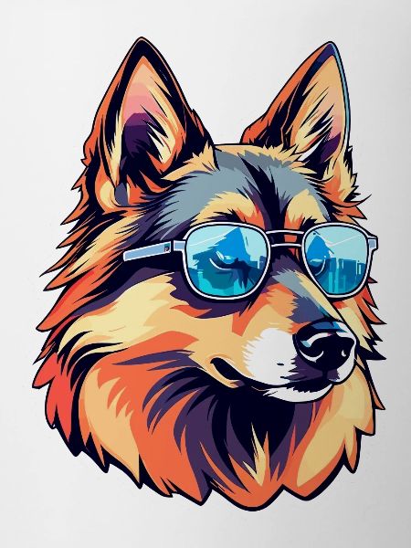 German Shepherd Illustration
