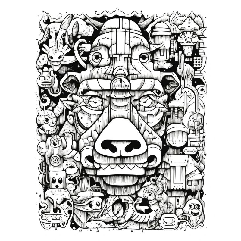 Inspirations graffiti :Bison n/b