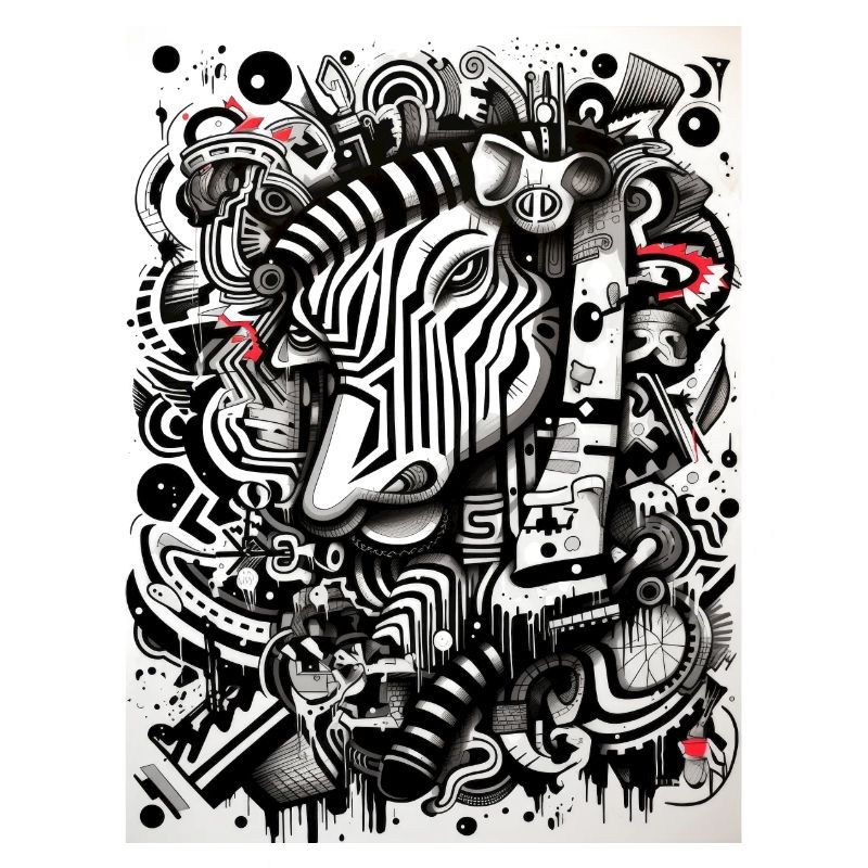 Zebra abstract geometry