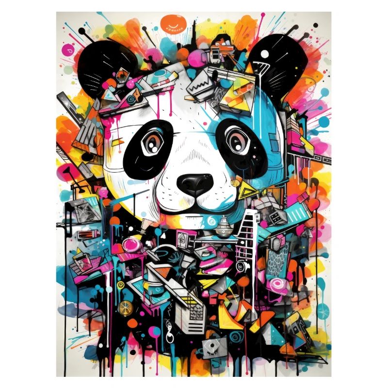 Géométrie Panda greffiti