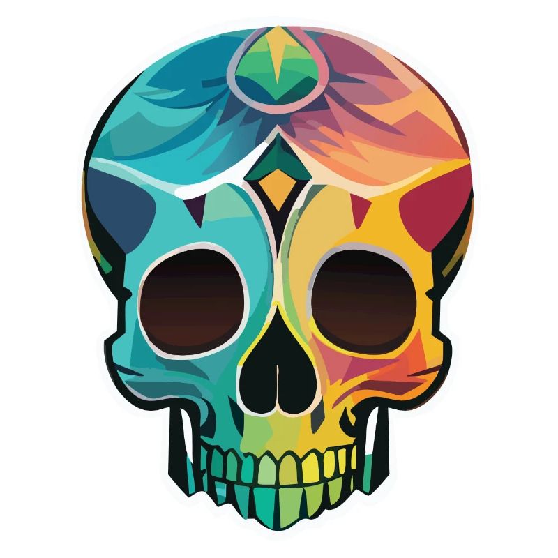 Calavera - Bunter Totenkopf - Art Design