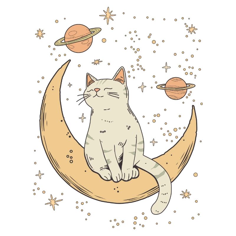 Chat de la lune