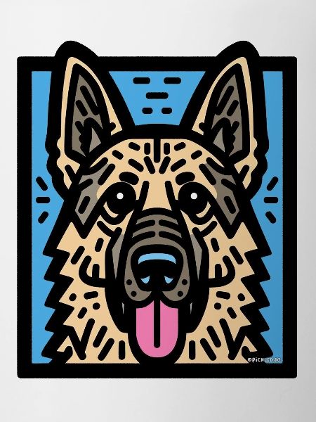 German Shepherd Pop Art