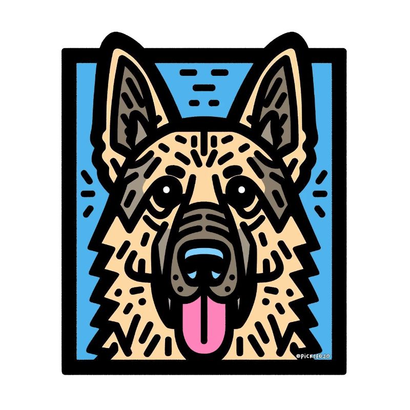Deutscher Schäferhund Pop Art