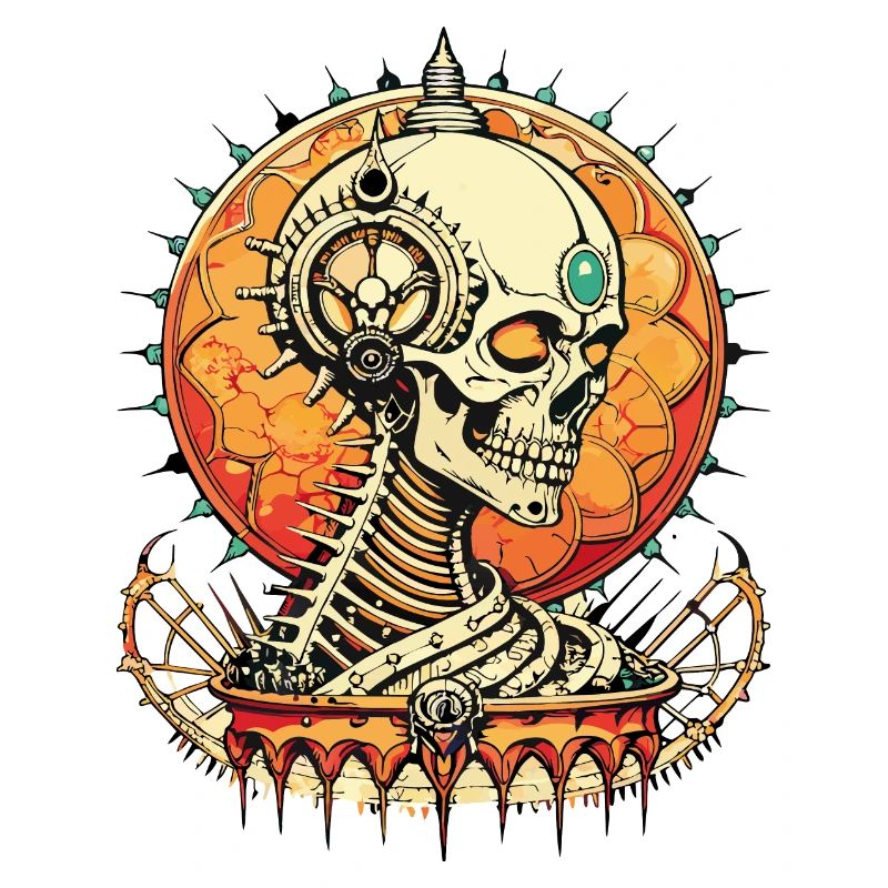 Krishna Skull // Buddha Totenkopf / Indien FS0013