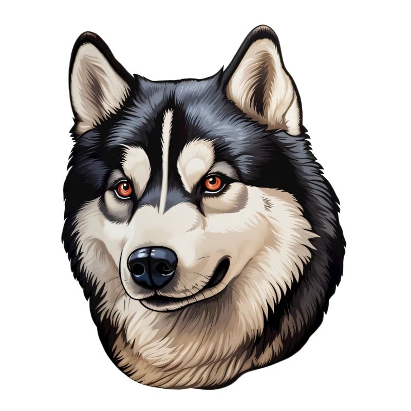 Siberian Husky Head