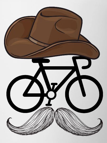 Hipster-Radfahrer