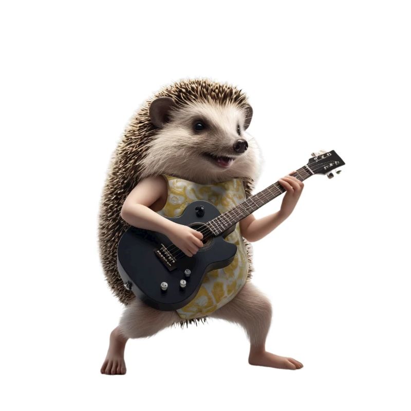 Hérisson guitare