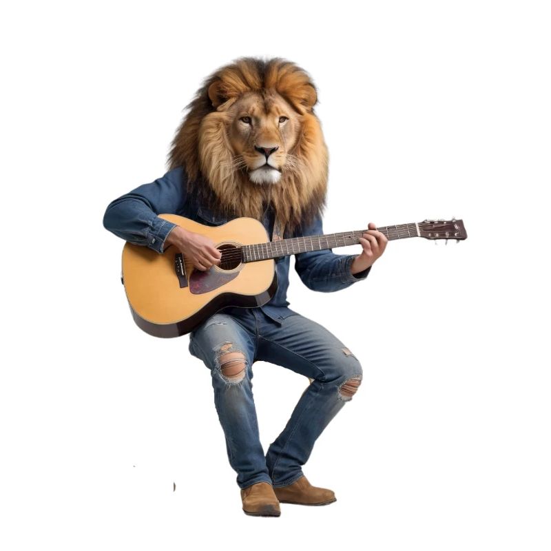 Löwen-Gitarre