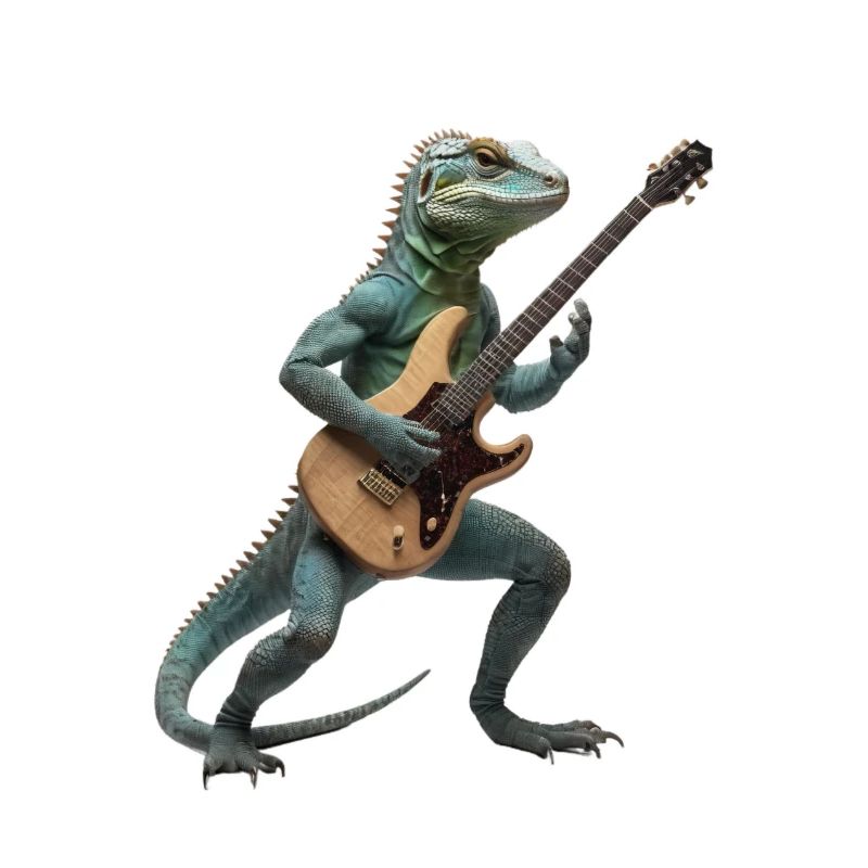 Lezard geko guitare