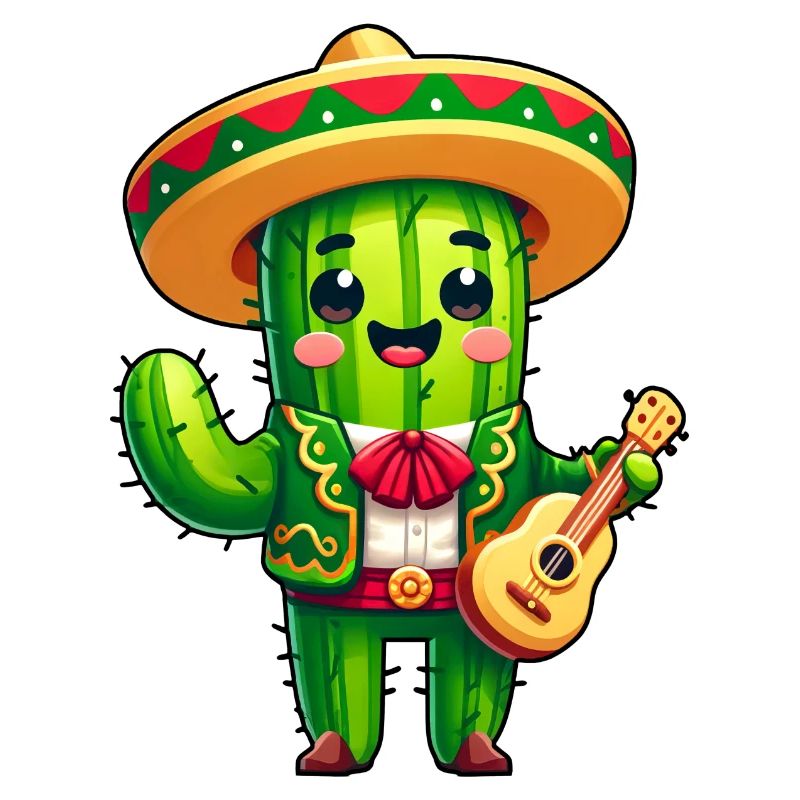 Cinco de Mayo Cactus Mariachi Guitariste