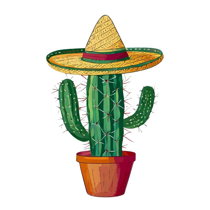 Cactus avec sombrero