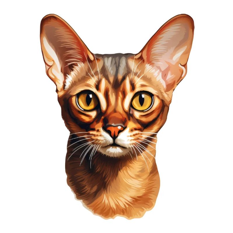 Tête de chat abyssin