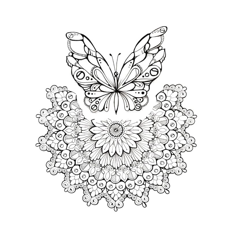 Butterfly mandala