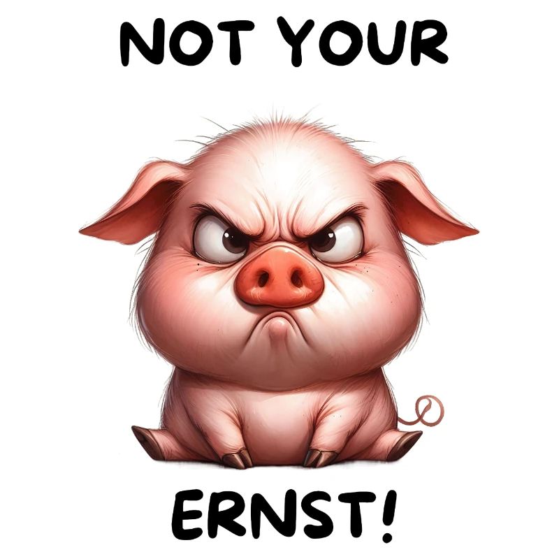 Ernsthaftes Schweinchen