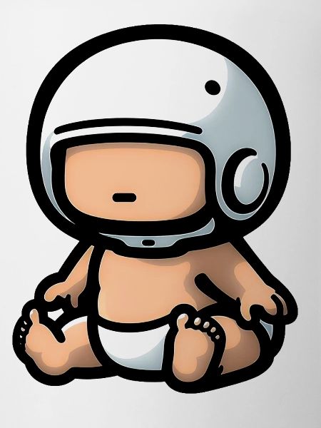 Bébé Motard - Casque Mignon