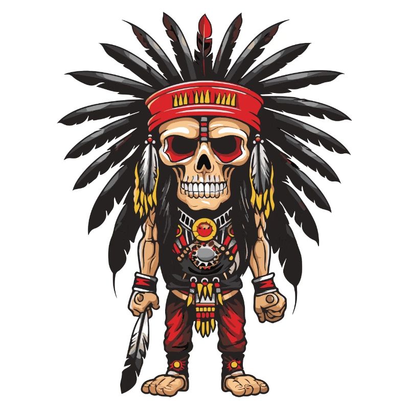 Squelette indien Apache