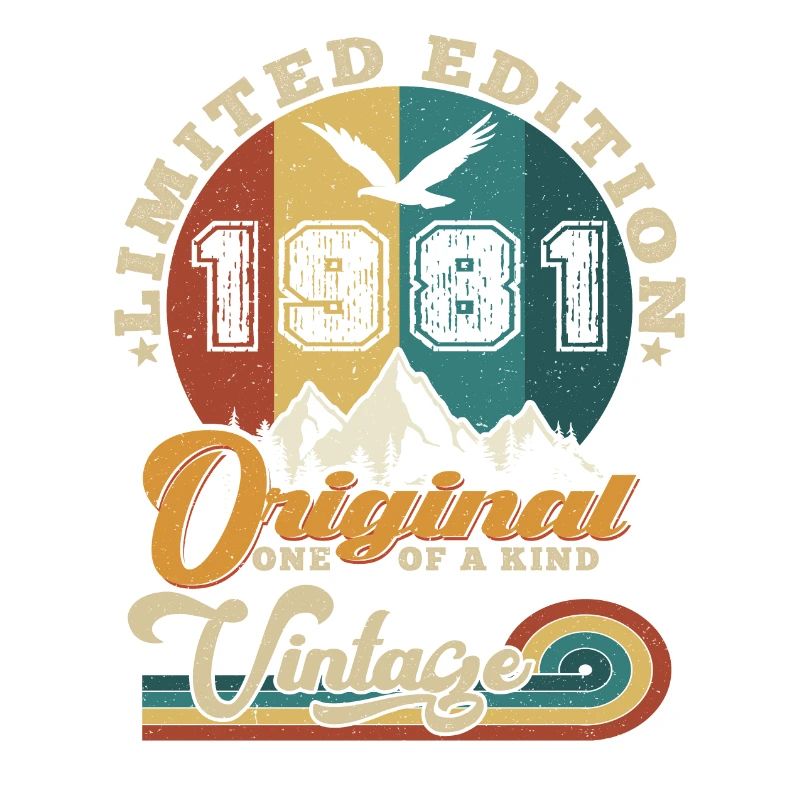 Original 1981 Vintage Édition limitée Cadeau