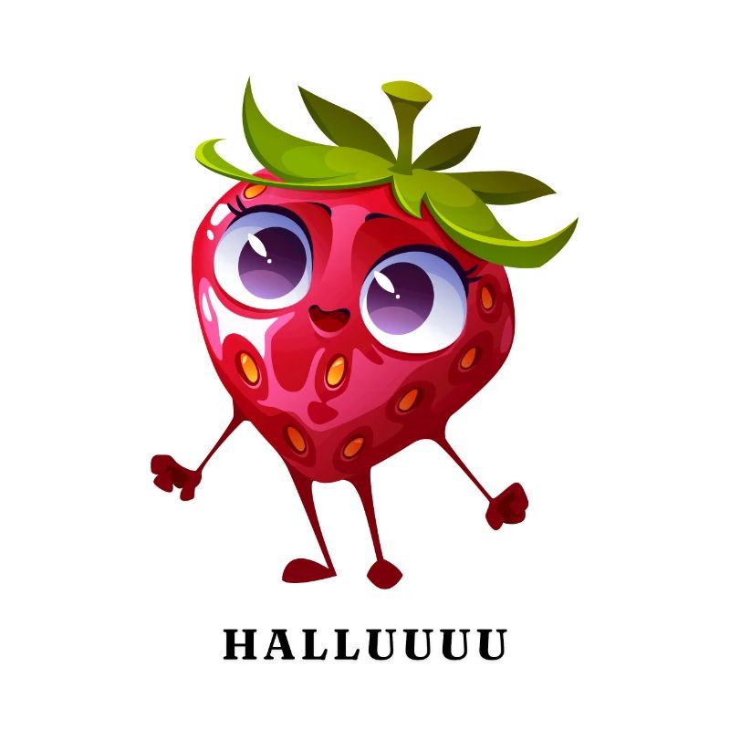 Erdbeere sagt halluuuu