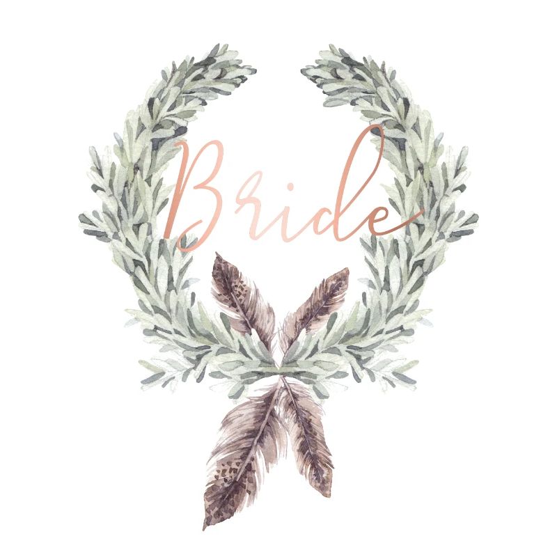 Boho Bride Lorbeerkranz JGA Hochzeit