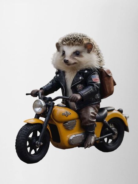 Herisson motard