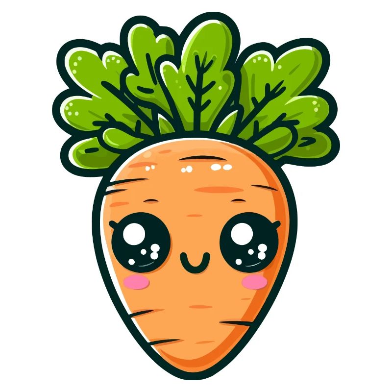 Chibi Carotte feuillue