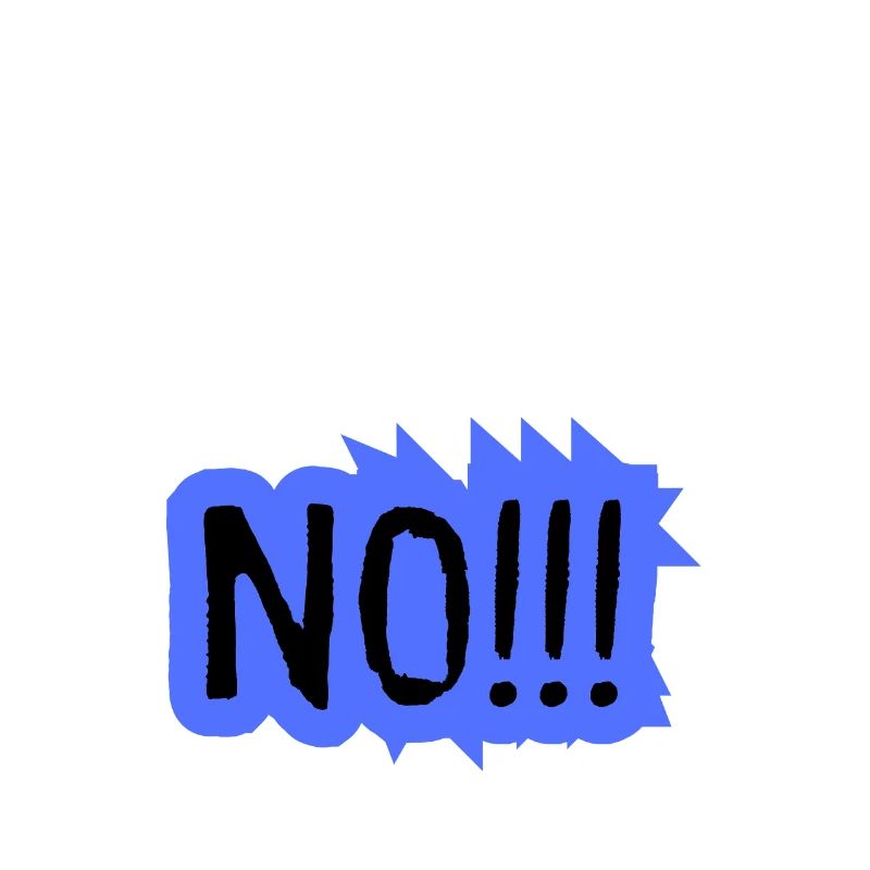 Before You Ask... NO!!! - Lustiges Statement