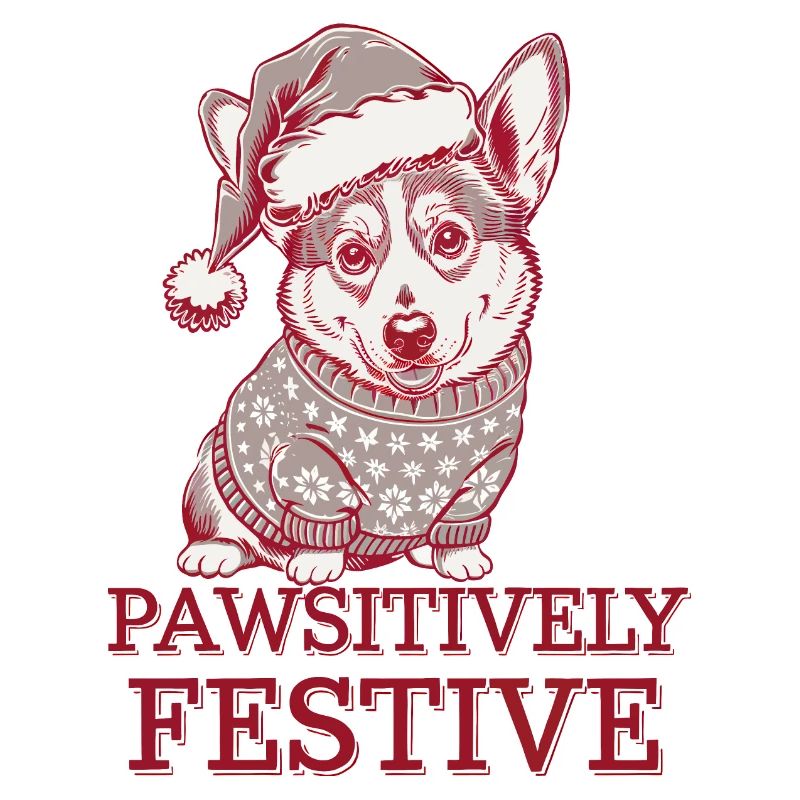 Corgi Pawsityvely Festive