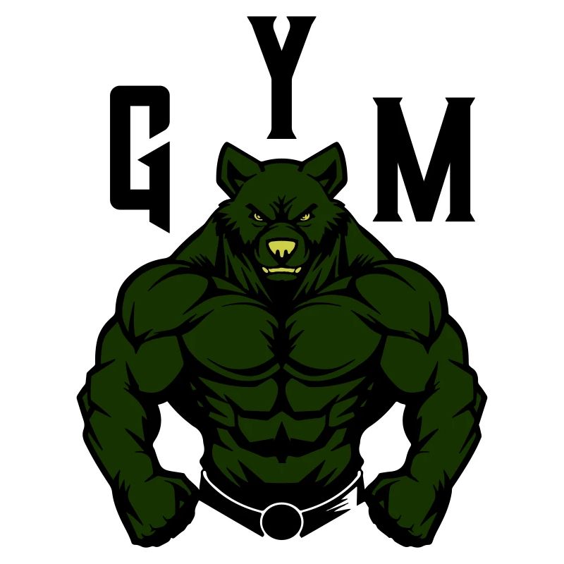 Bear Comic Gym Beast