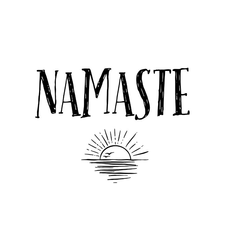NAMASTE Sunrise Noir Blanc