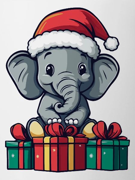 Cadeaux de Noël éléphant