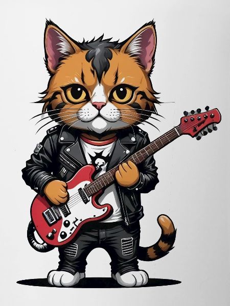 Cat Rocker Cat HardRock Gift