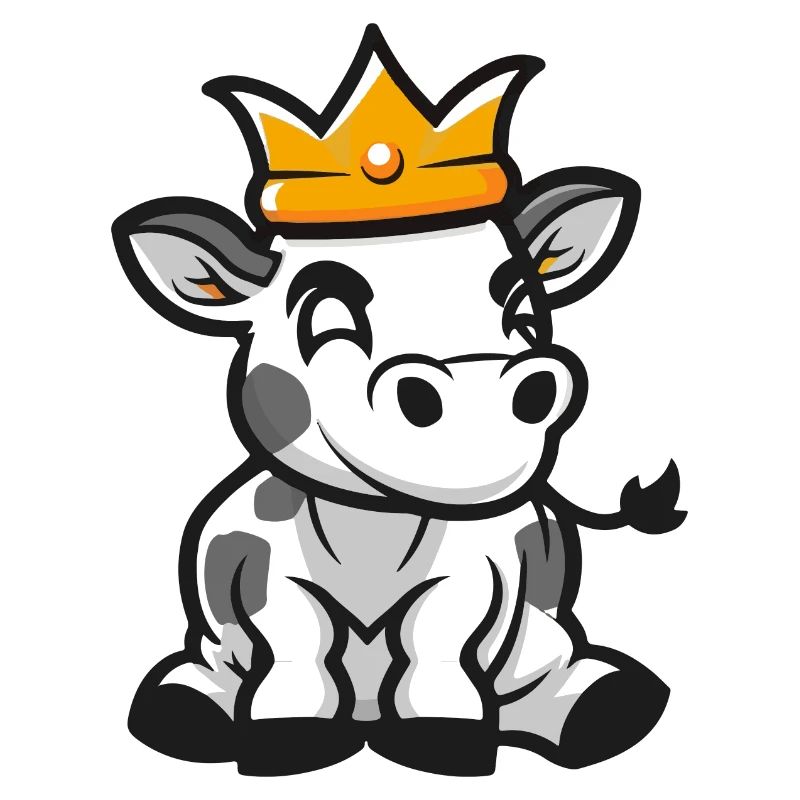 Vache Cartoon Couronne