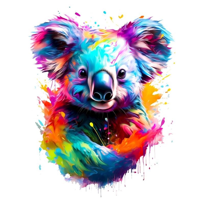 Koala peint