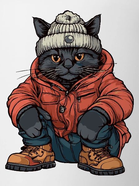 Cat Funny Winter