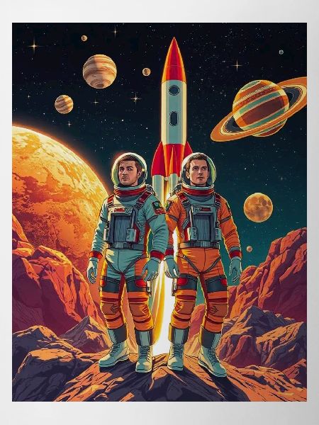 Astronauts on an alien planet