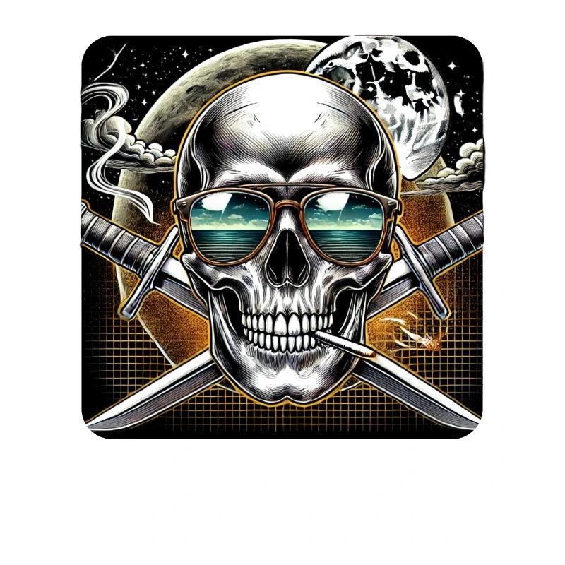 Skull with crossed swords