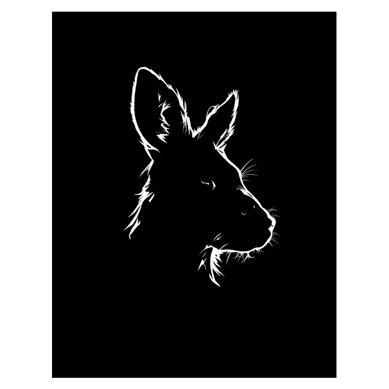 Kangaroo silhouette